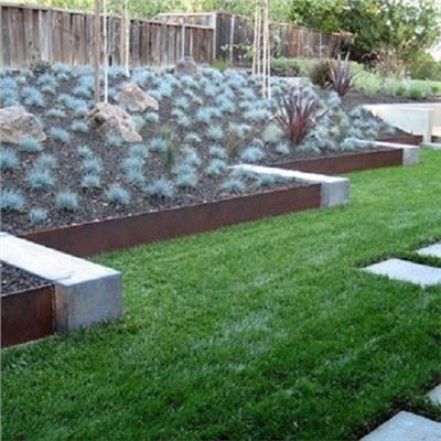 Bordure en acier corten