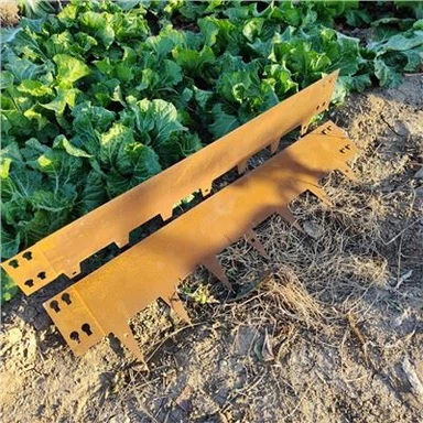 Bordure de jardin antirouille dure toute une vie