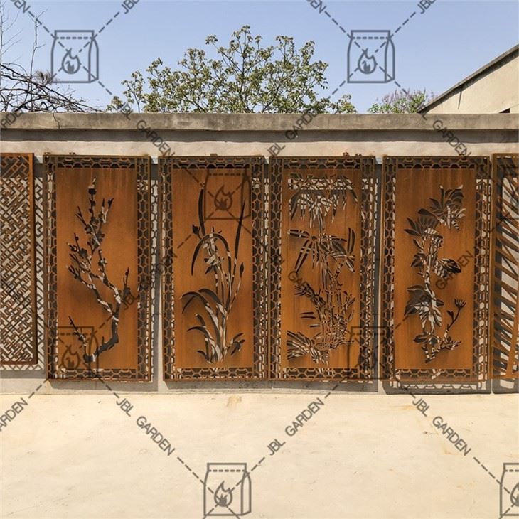 Laser Cut Corten Steel Metal Screens