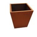 Jardinières de style moderne en acier Corten
