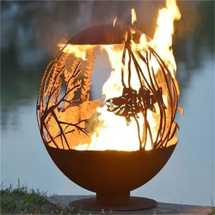 Classic Fire Pit Ball Outside Decoration