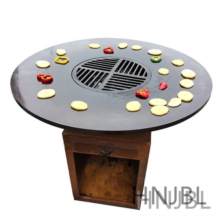 Grilles de barbecue en métal Corten
