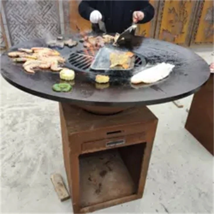 Barbecue en acier corten