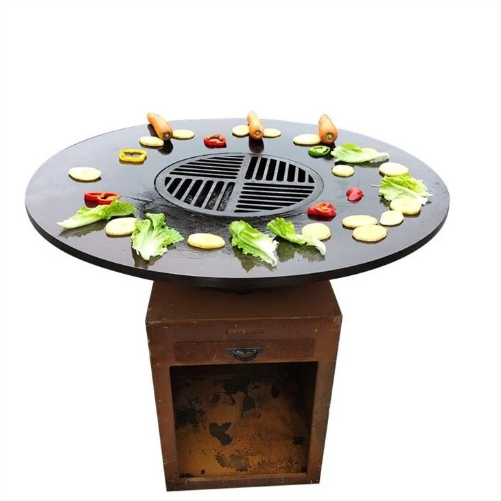Grilles de barbecue en acier Corten