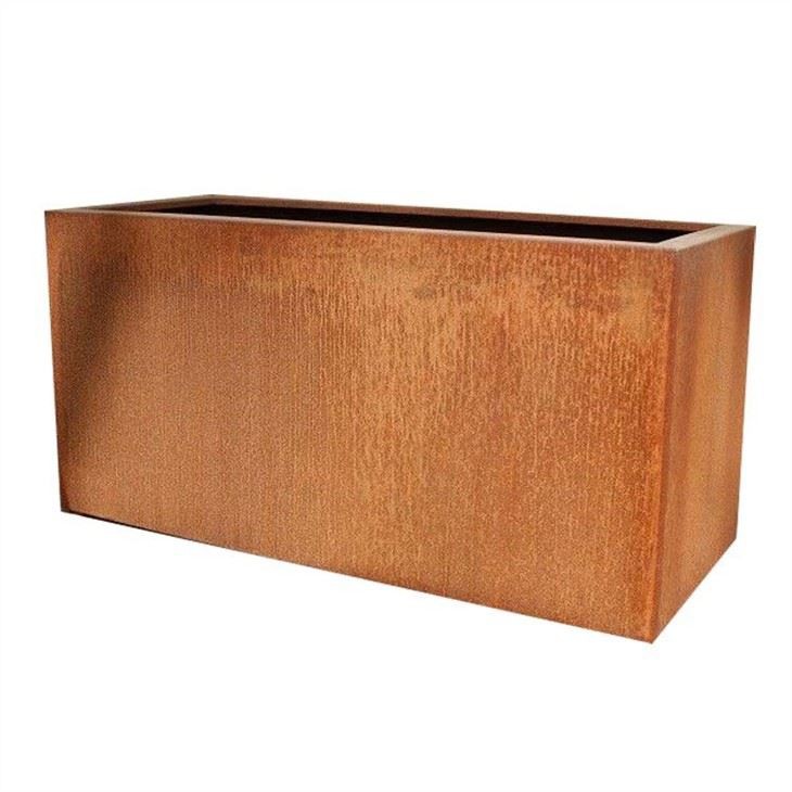 Jardinières d'extérieur en acier Corten