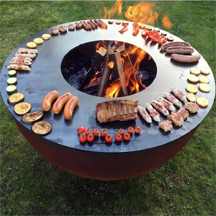 Fire Bowl With Grill