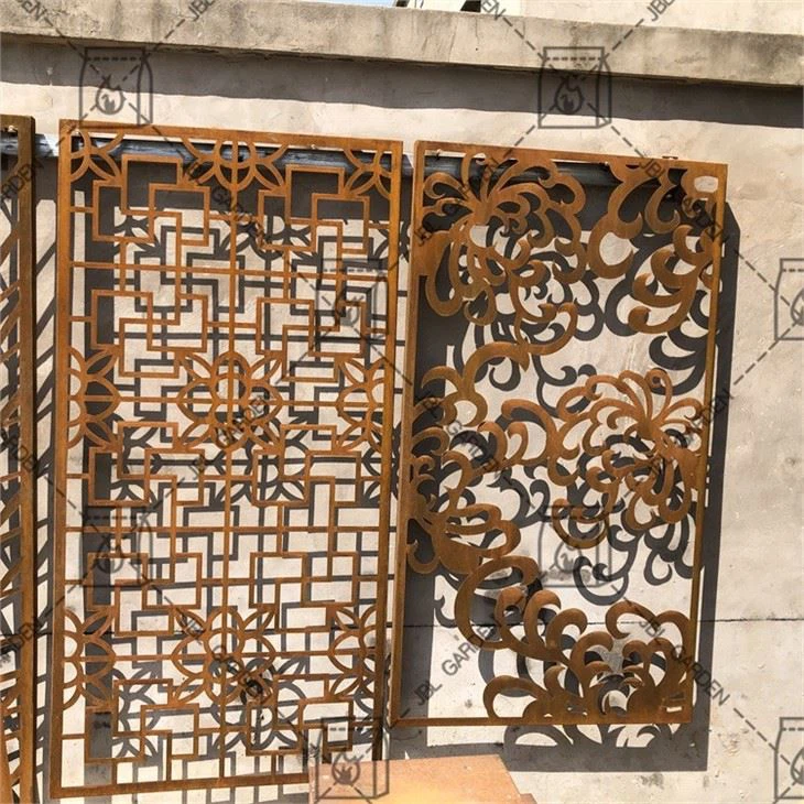 Rust Color Corten Steel Screen Panels