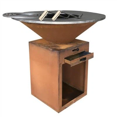 Barbecue au charbon de bois et gril