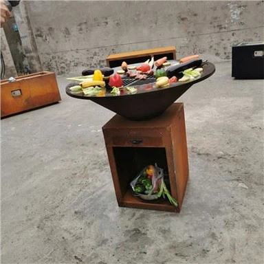 Barbecue Corten Grill pour cuisine extérieure