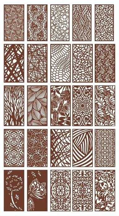 Écrans et panneaux en feuilles de corten