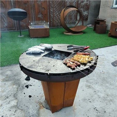 Grille de barbecue en acier CORTEN