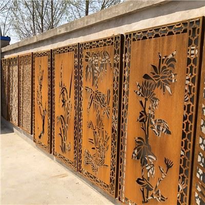 Panneaux d'écrans en métal d'art d'intimité d'acier de Corten