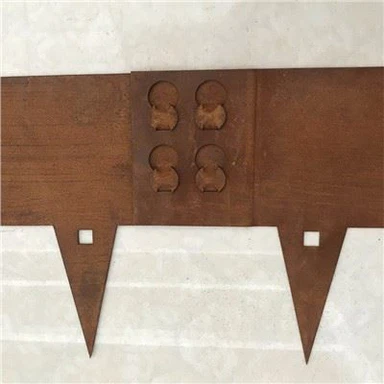 Bordure droite en métal