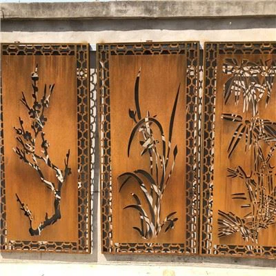 Clôtures d'écran en acier Corten nouvellement conçues
