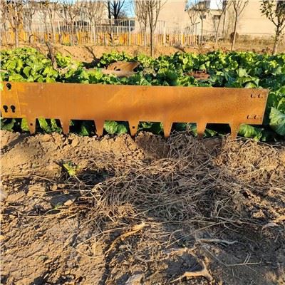 Jardinière en acier Corten en métal rouillé