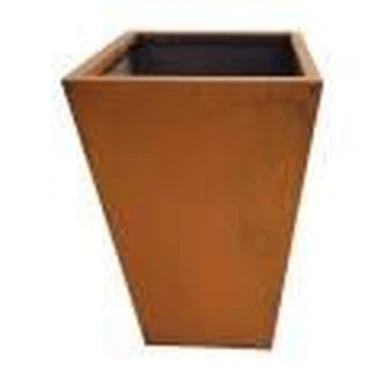 Jardinière rustique en acier Corten pour les cours
