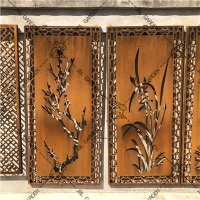 Paravent en acier Corten Veradek