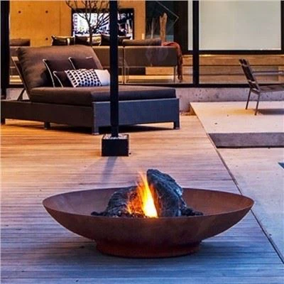 Brasero en acier Bol Corten Métal Bbq Fire Pit