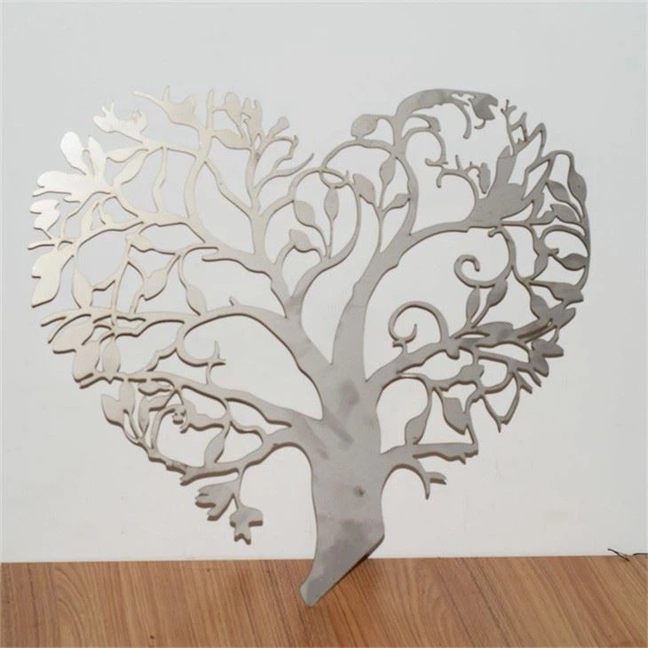 Art de jardin en acier inoxydable