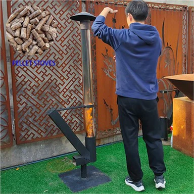 Chauffe-terrasse à granulés