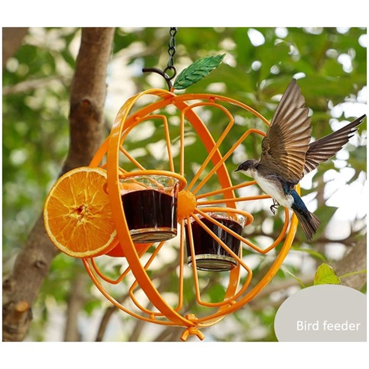 Mangeoire à oiseaux colorée