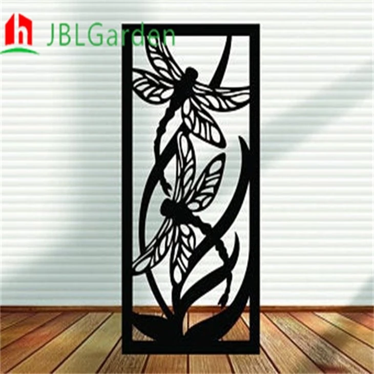 Corten Screen Panel With Light