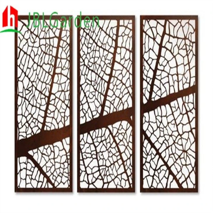 Corten Screen Panel With Light