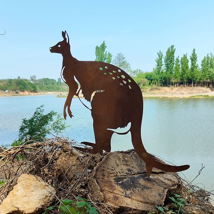 Kangourou d’art de jardin pour le jardin de la maison