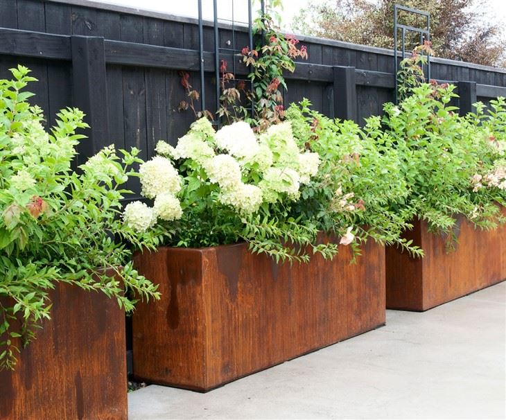 On - Trend Corten Steel Planters