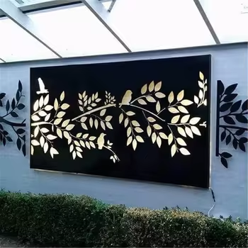 Outdoor Corten Steel Screen Fence