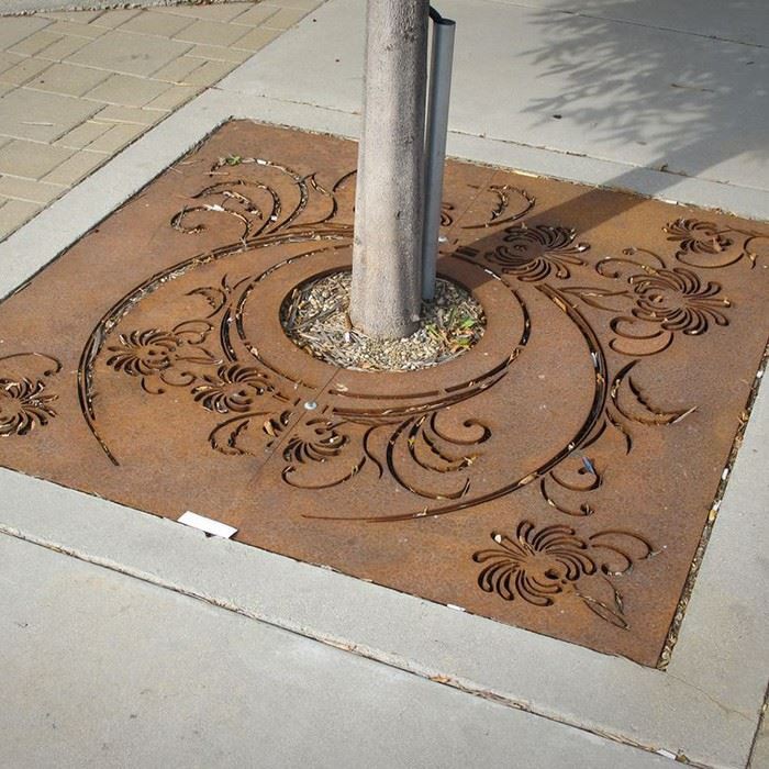 Pedestrian Safe Corten Tree Grate price