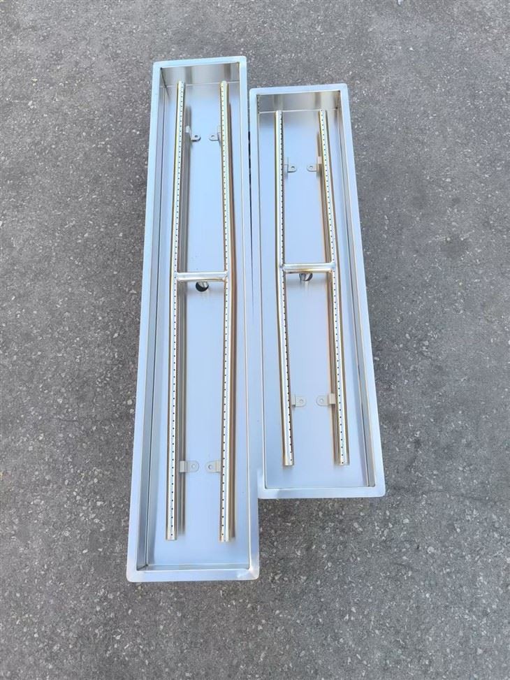 Kit de système de brûleur pour foyer au propane rectangulaire