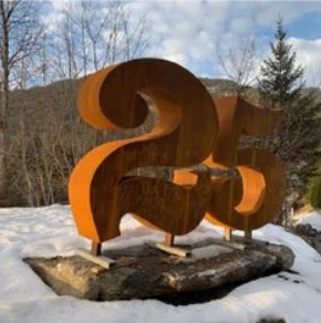 Décorations en acier Corten