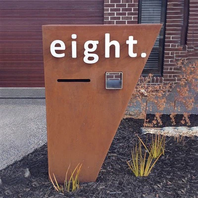 Boîte aux lettres en acier Corten