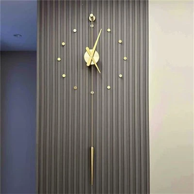 Décoration d'horloge murale en métal