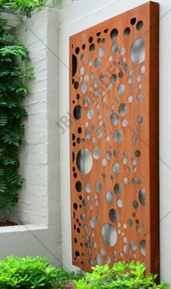 Panneau en acier métallique pour jardin