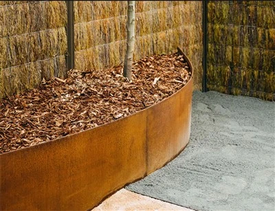 Bordure de paysage moderne en acier Corten
