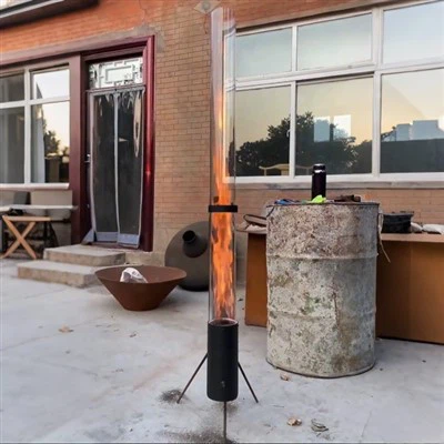 Poêle à granulés de patio