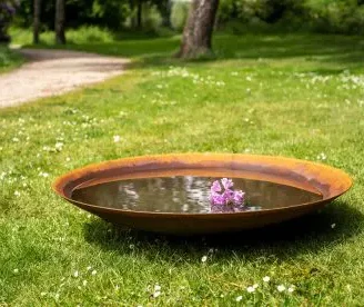 Bols à eau en Corten rouillés