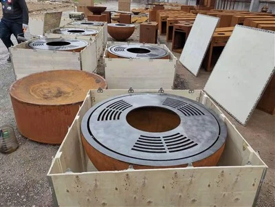 Grill en acier Corten