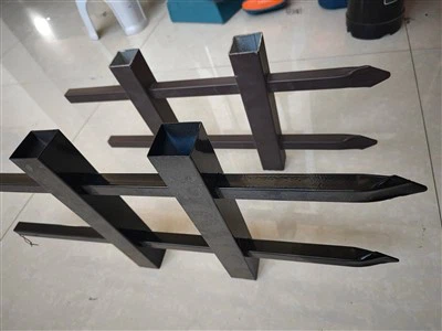 Balustrade de tuyaux en acier de décoration de jardin extérieur en acier