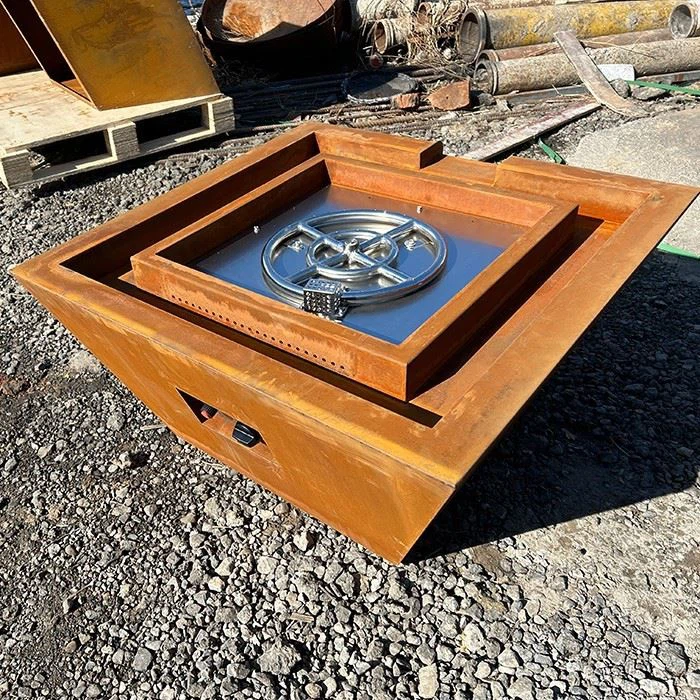 Swimming Pool Firepit With Water Feature