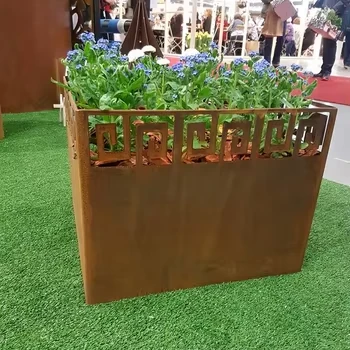 Weather Steel Flower Pots